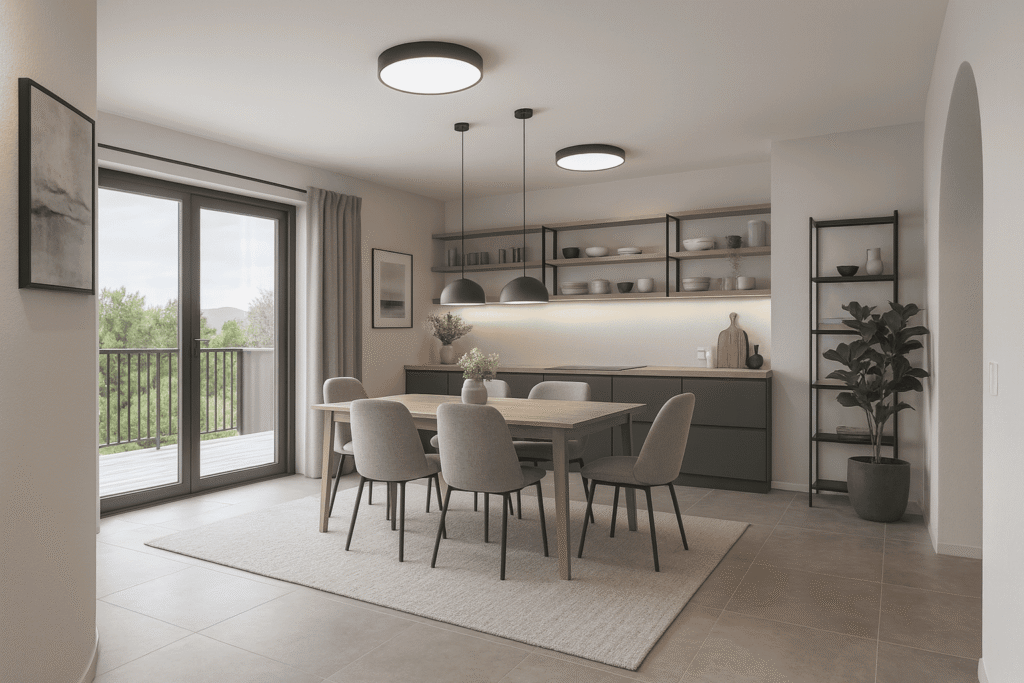 Visualisierung Esszimmer Modern