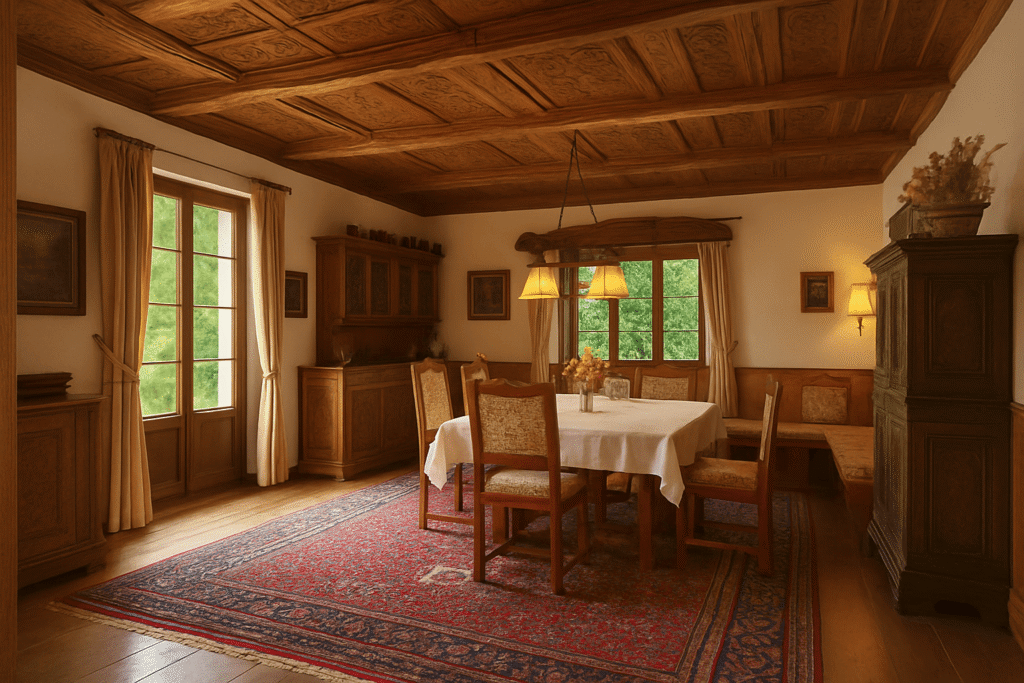 Visualisierung Esszimmer Rustikal